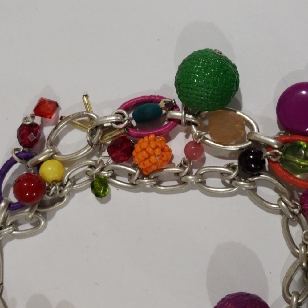 Multicolor Charm Cascade Bracelet Eclecticjewelry… - image 6